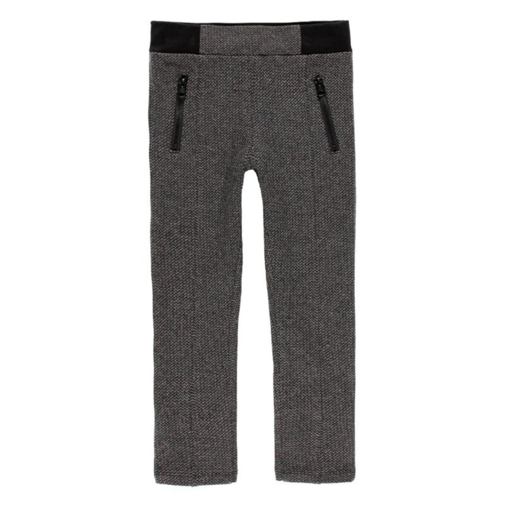 Kids Gray Herringbone Pants